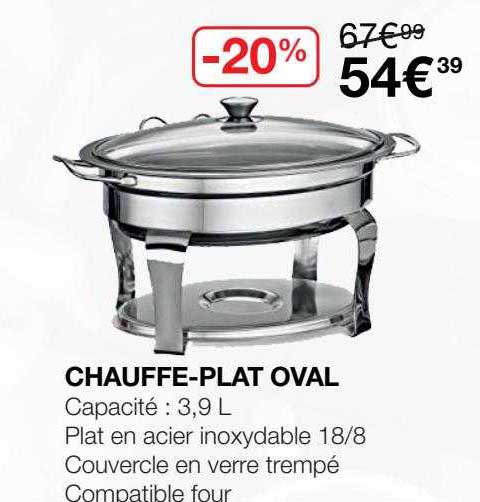 chauffe-plat oval