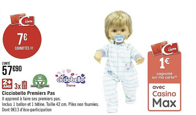 cicciobello premiers pas