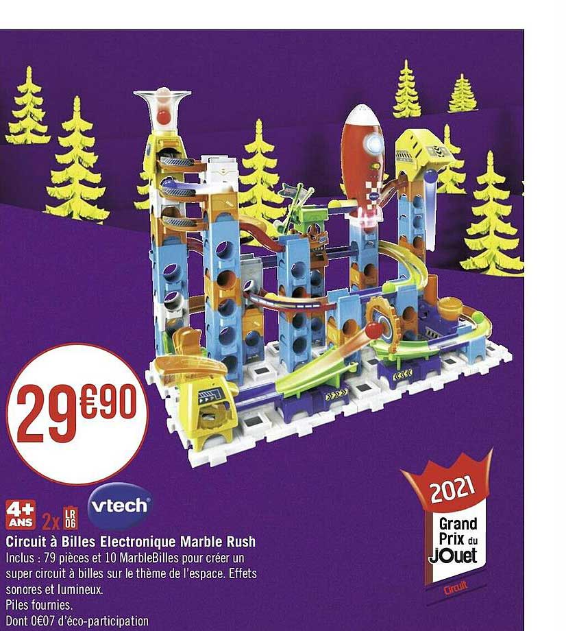 circuit à billes électronique marble rush vtech