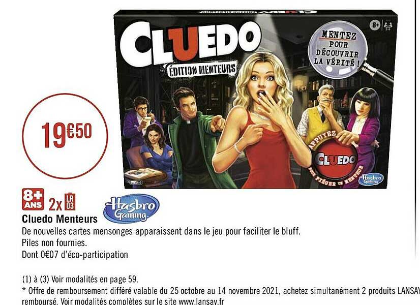 cluedo menteurs hasbro gaming