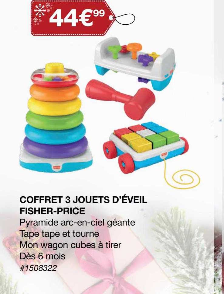 coffret 3 jouets d'éveil fisher-price