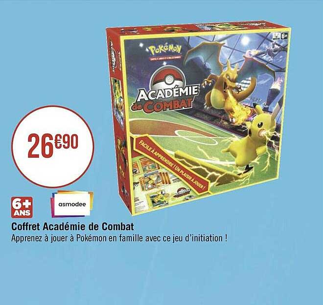 coffret académie de combat pokémon asmodee