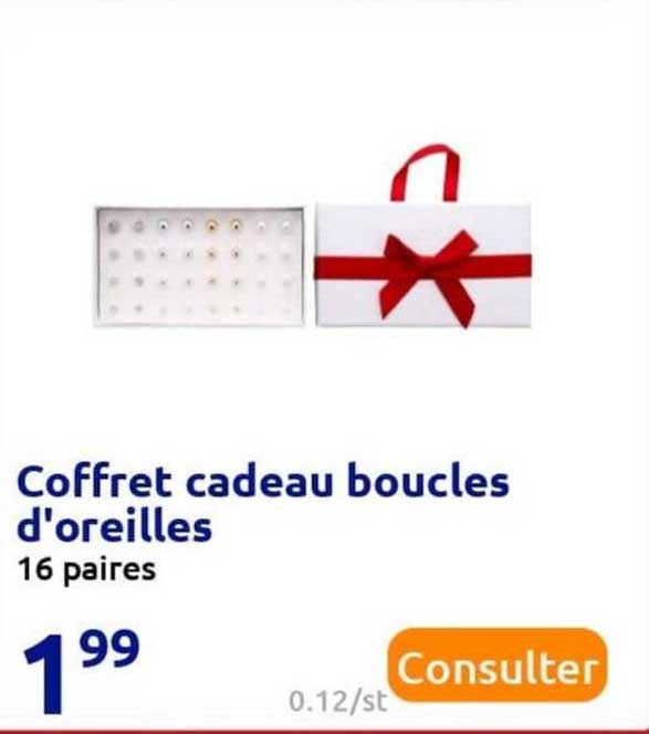 coffret cadeau boucles d'oreilles