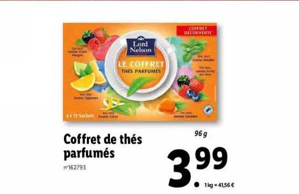 coffret de thés parfumés lord nelson