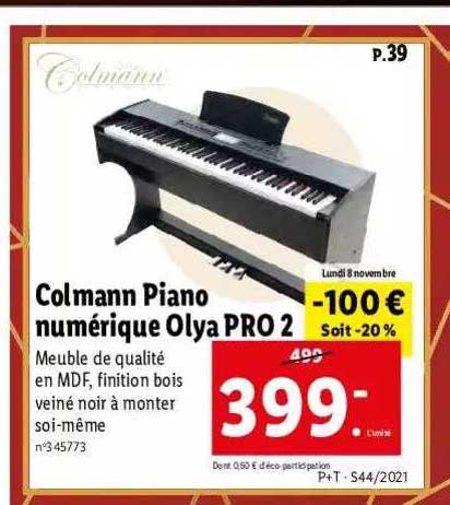 Colmann Piano Numérique Olya Pro 2