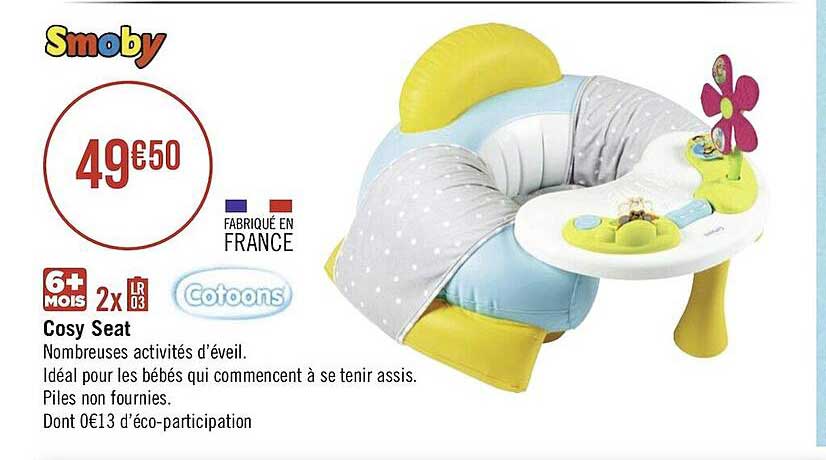 cosy seat cotoons smoby