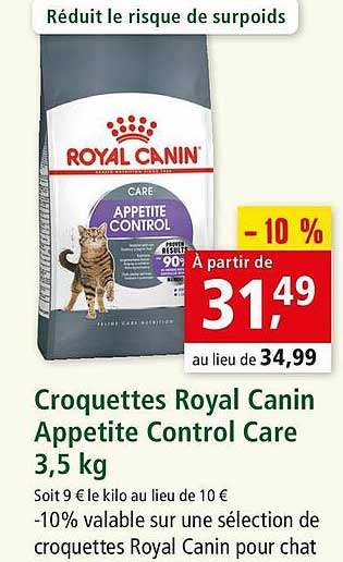 croquettes royal canin appetite control care 3,5 kg