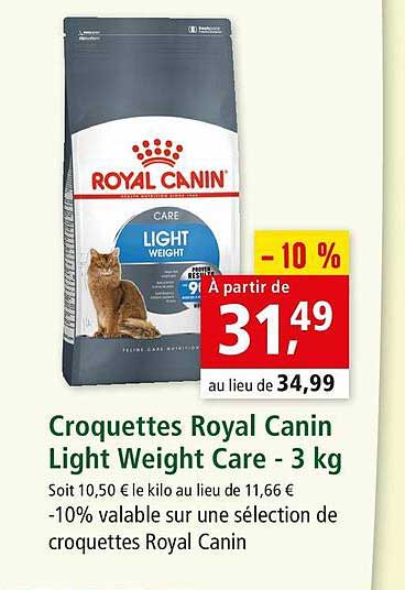 croquettes royal canin light weight care - 3 kg