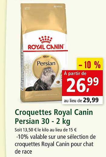 croquettes royal canin persian 30 - 2 kg