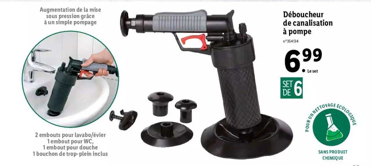 déboucheur de canalisation à pompe
