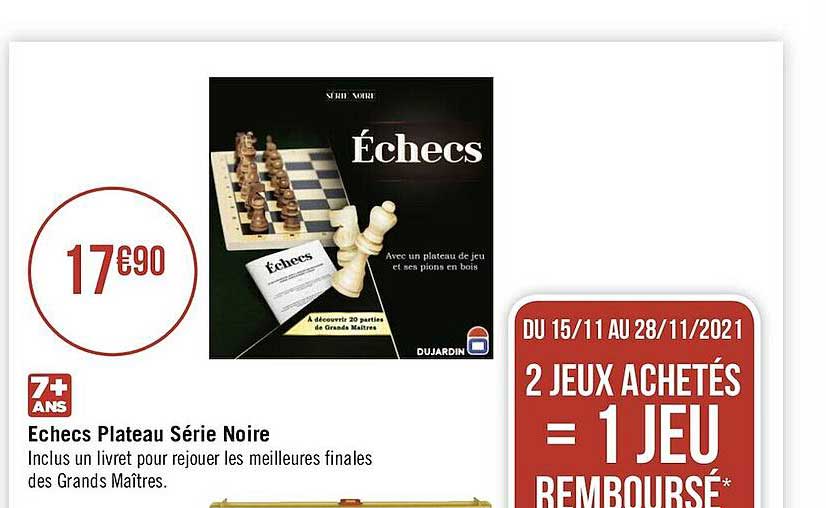 échecs plateau série noire
