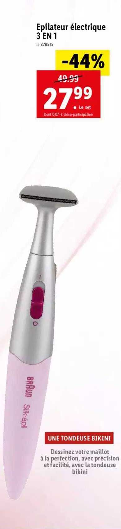 épilateur électrique 3 En 1