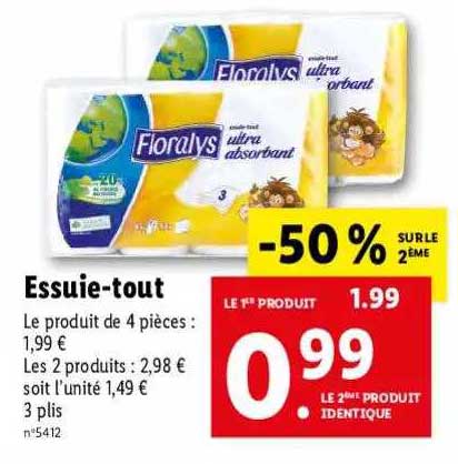 essuie-tout floralys
