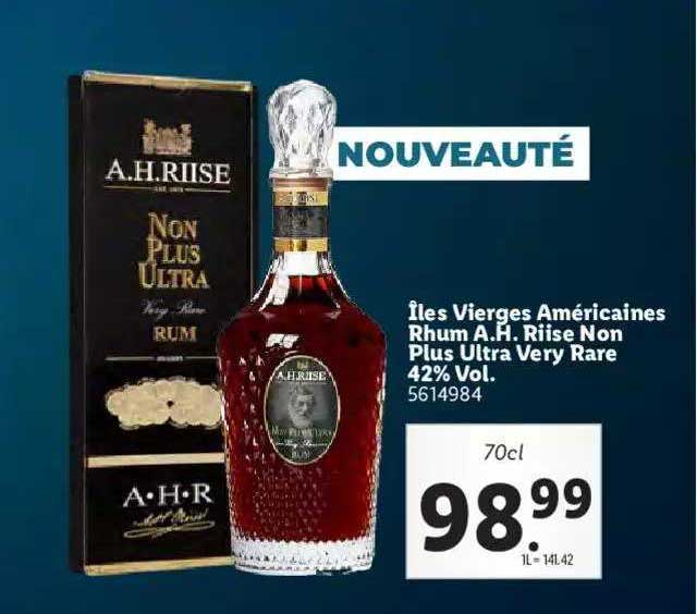 îles vierges américaines rhum a.h. riise non plus ultra very rare 42% vol.