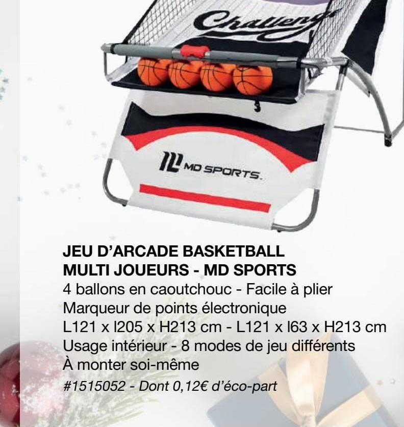 jeu d'arcade basketball multi joueurs - md sports