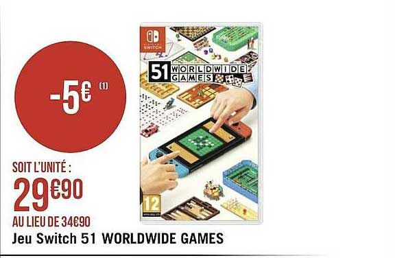 jeu switch 51 worldwide games
