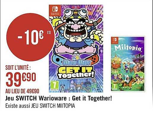 jeu switch warioware : get it together!