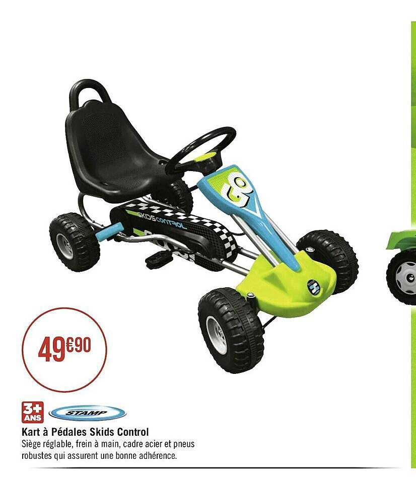 kart à pédales skids control