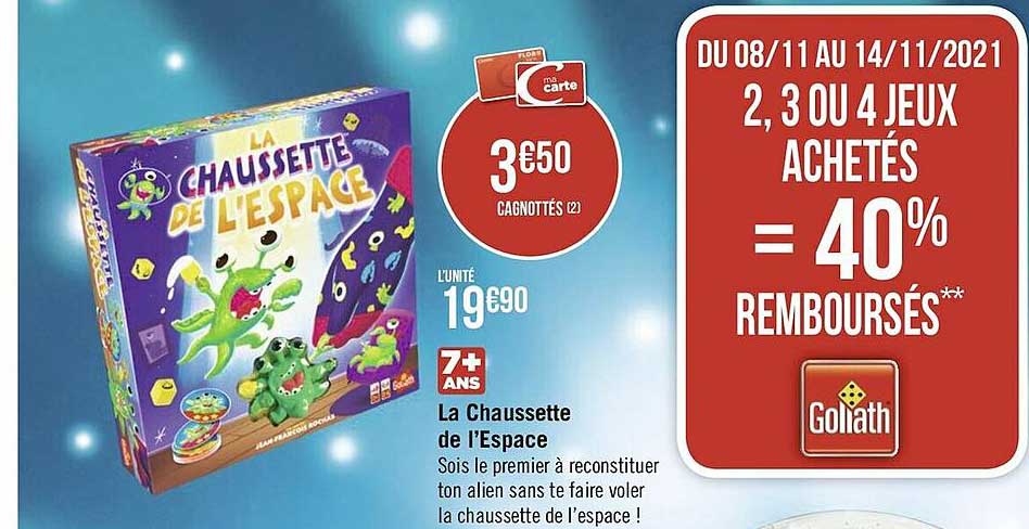 la chaussette de l'espace