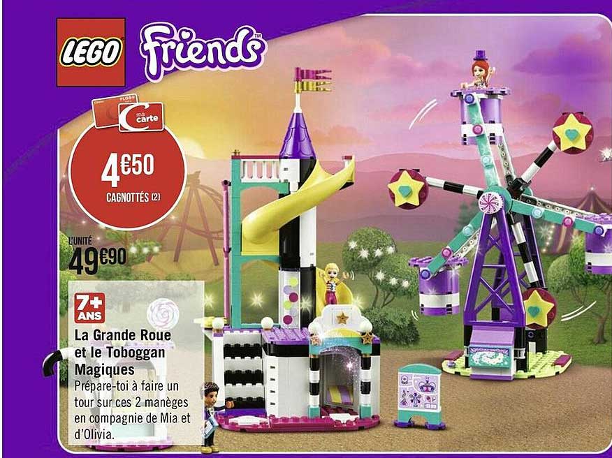 la grande roue et le toboggan magiques lego friends