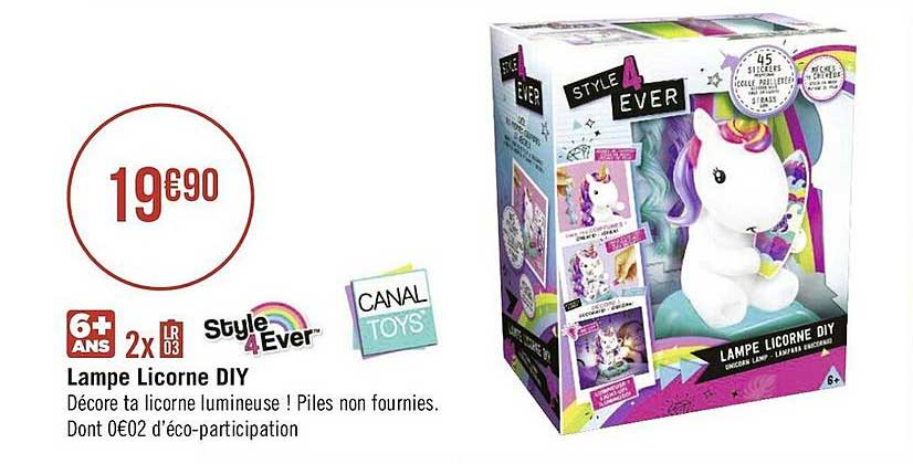 lampe licorne diy style 4 ever