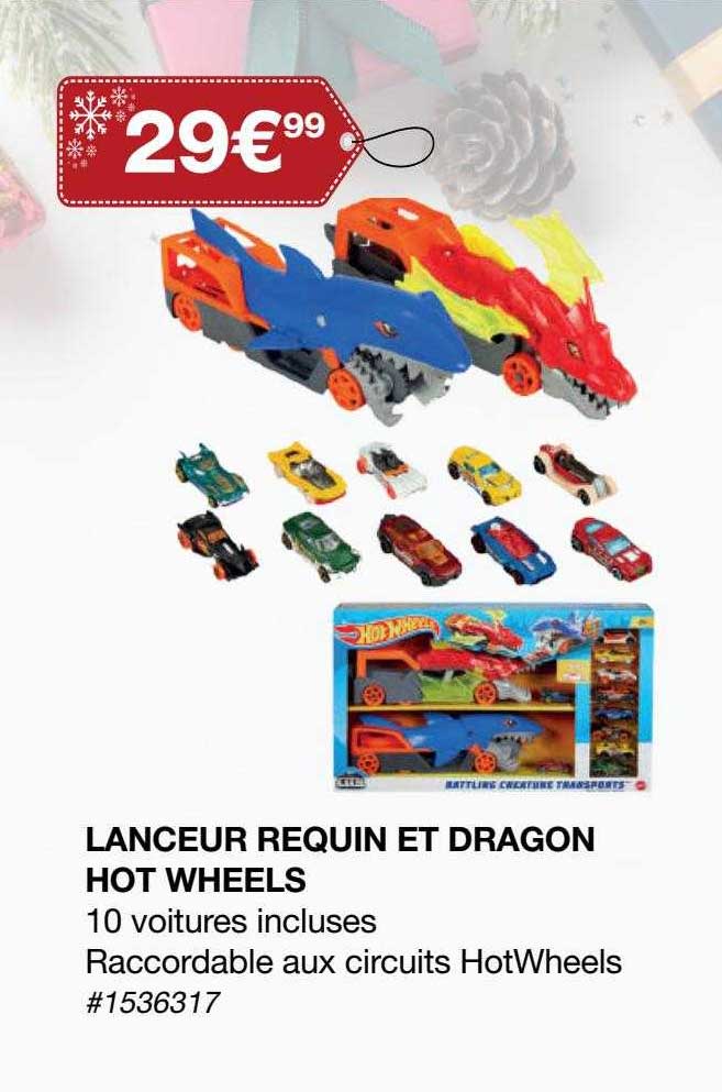 lanceur requin et dragon hot wheels