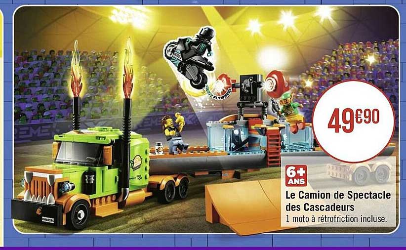 le camion de spectacle des cascadeurs