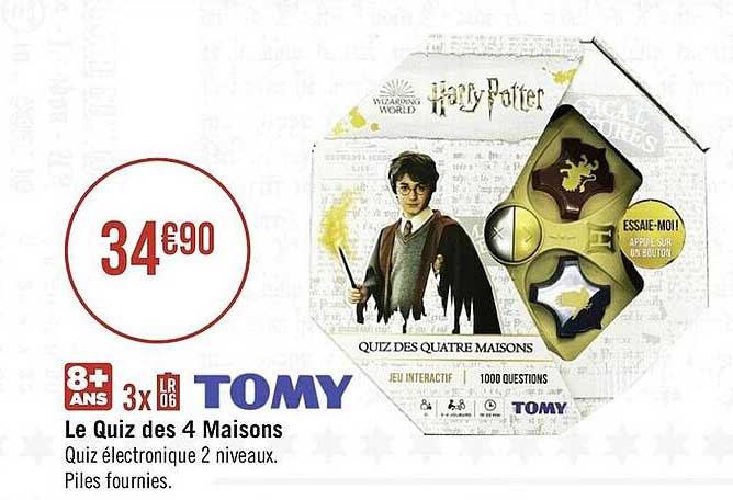 le quiz des 4 maisons tomy