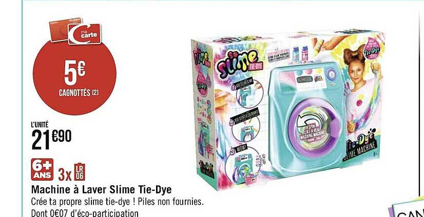 machine à laver slime tie-dye