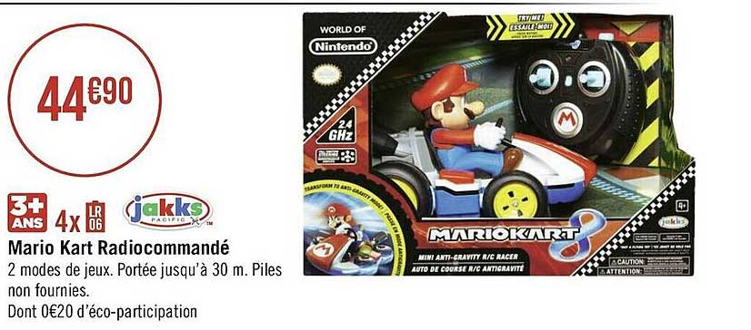 mario kart radiocommandé jakks