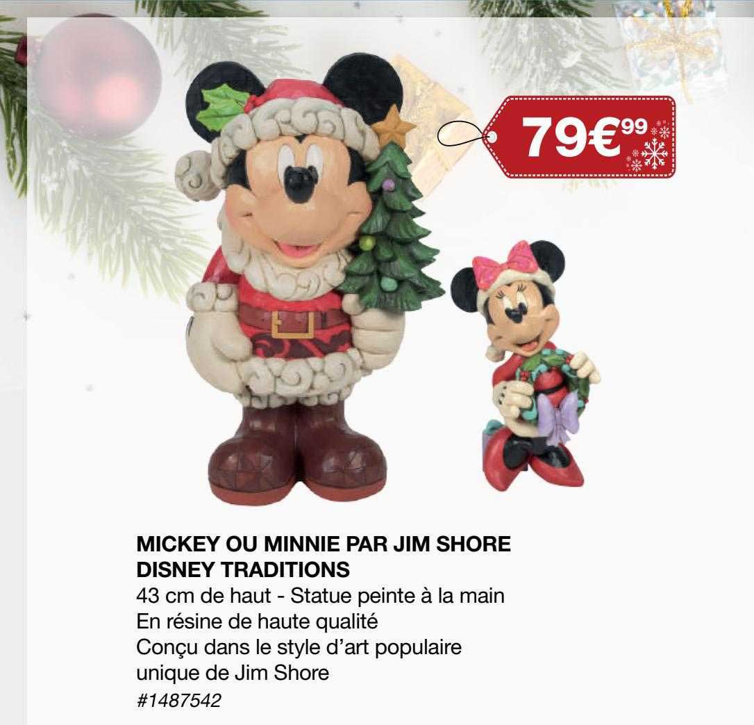 mikey ou minnie par jim shore disney traditions