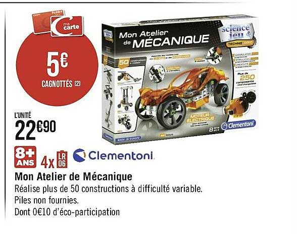 mon atelier de mécanique clementoni
