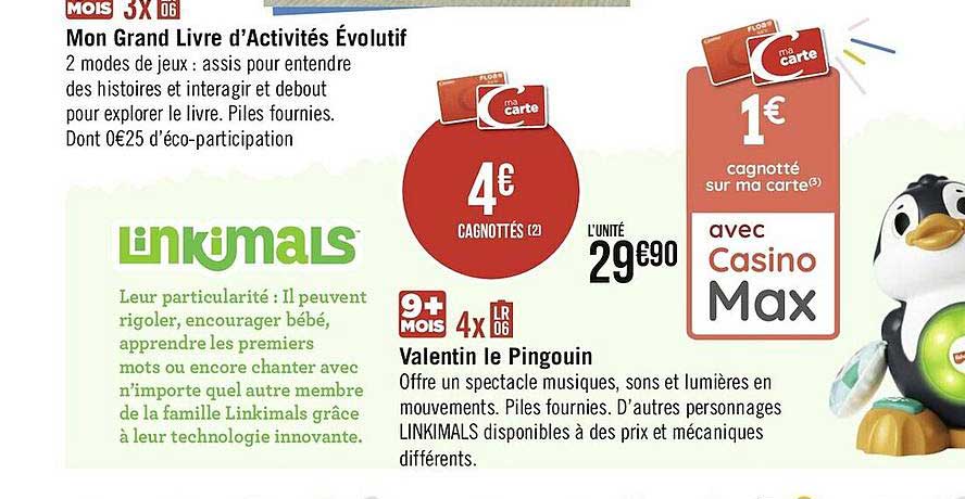 mon grand livre d'activités évolutif, valentin le pingouin