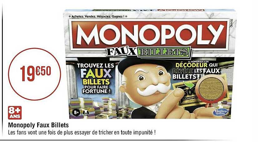 monopoly faux billets