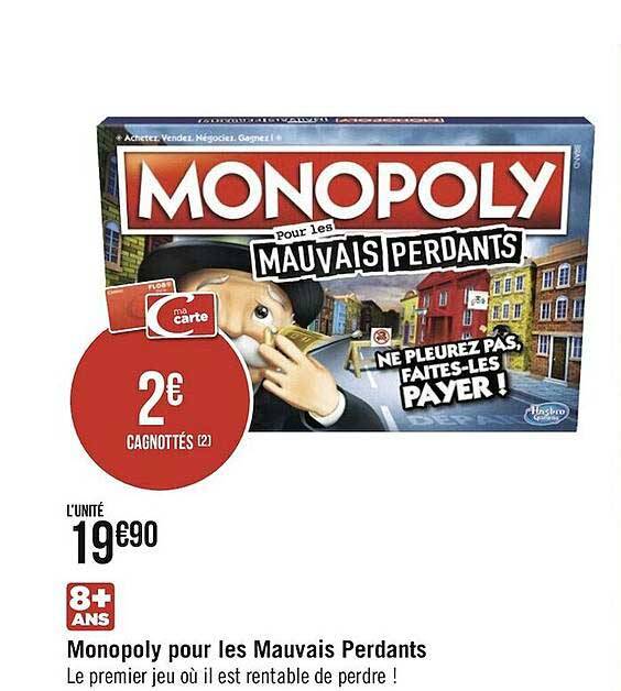 monopoly pour les mauvais perdants
