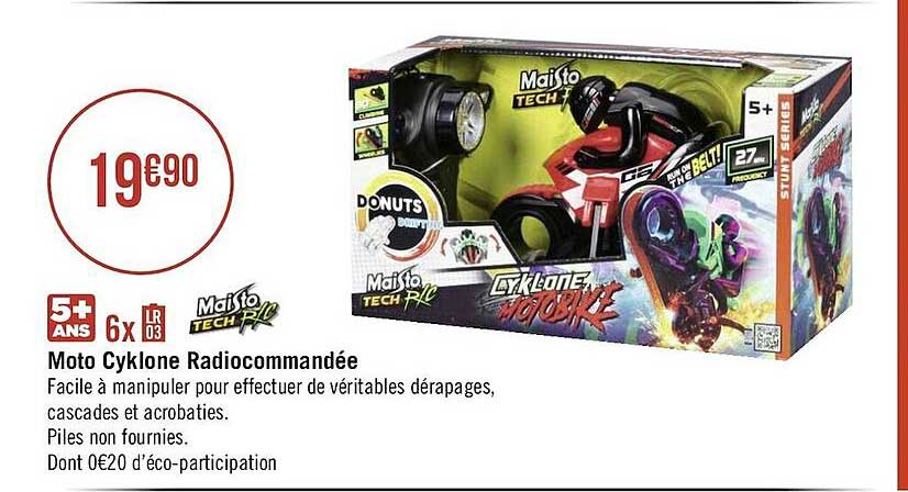 moto cyklone radiocommandée