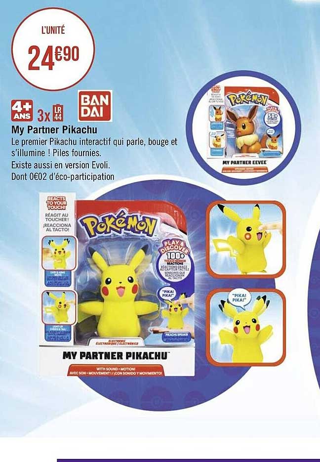 my partner pikachu bandai