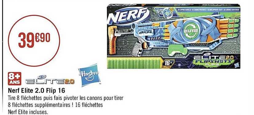nerf elite 2.0 flip 16