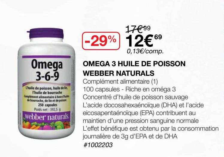oméga 3 huile de poisson webber naturals