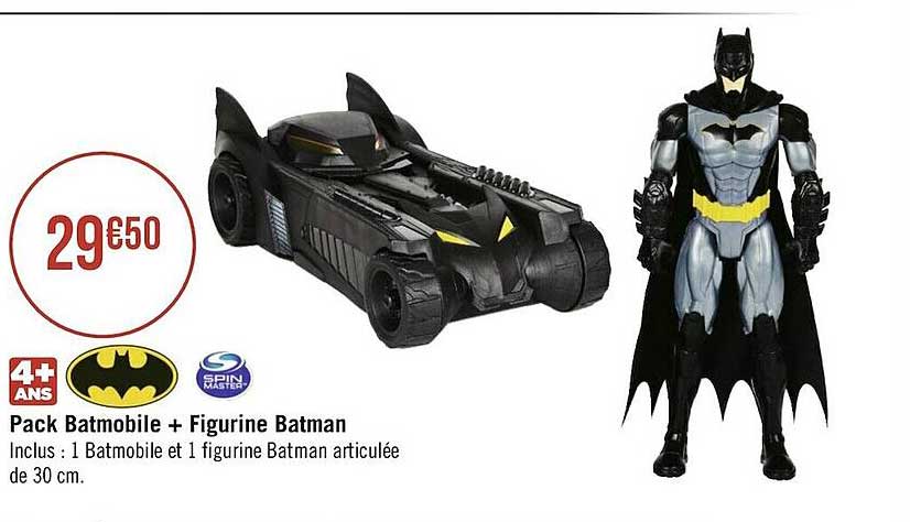 pack batmobile + figurine batman