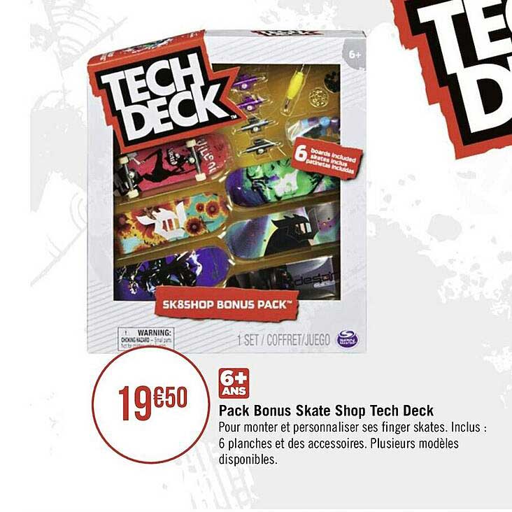 pack bonus skate shop tech deck