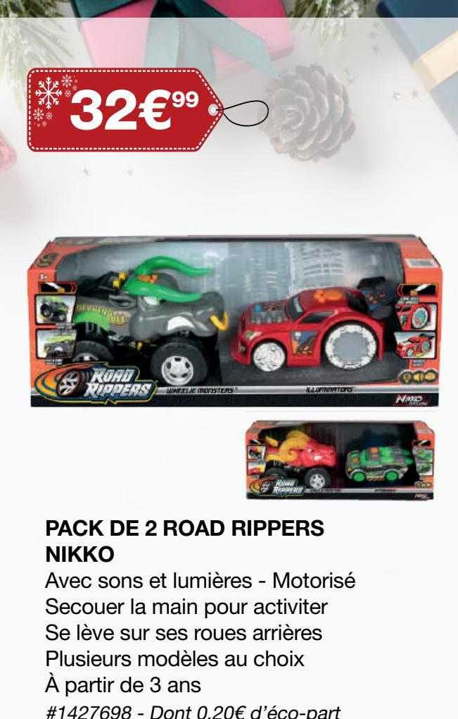 pack de 2 road rippers nikko