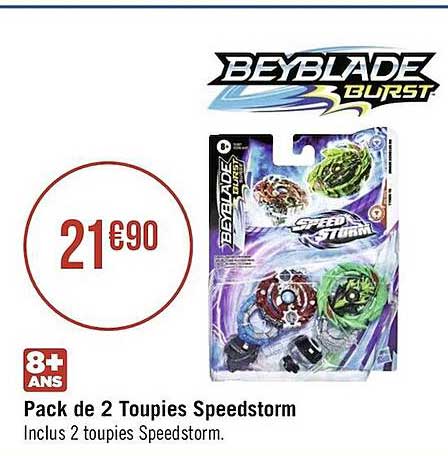 pack de 2 toupies speedstorm