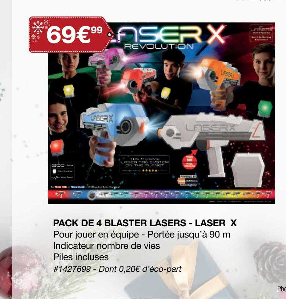 Pack De 4 Blaster Lasers - Laser X