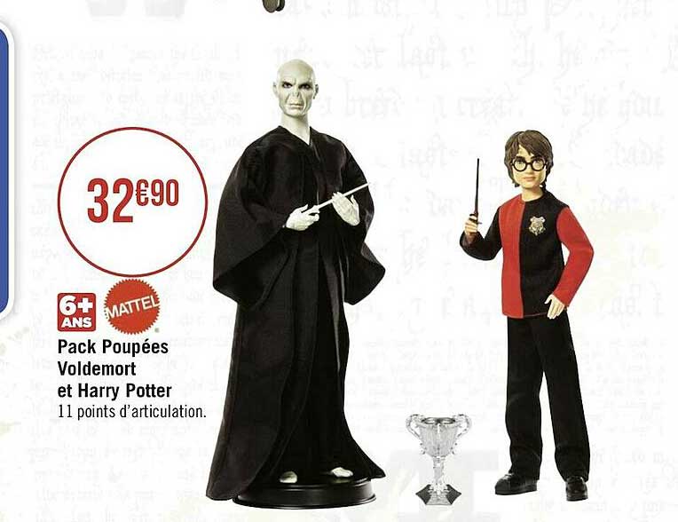 pack poupées veldemort et harry potter