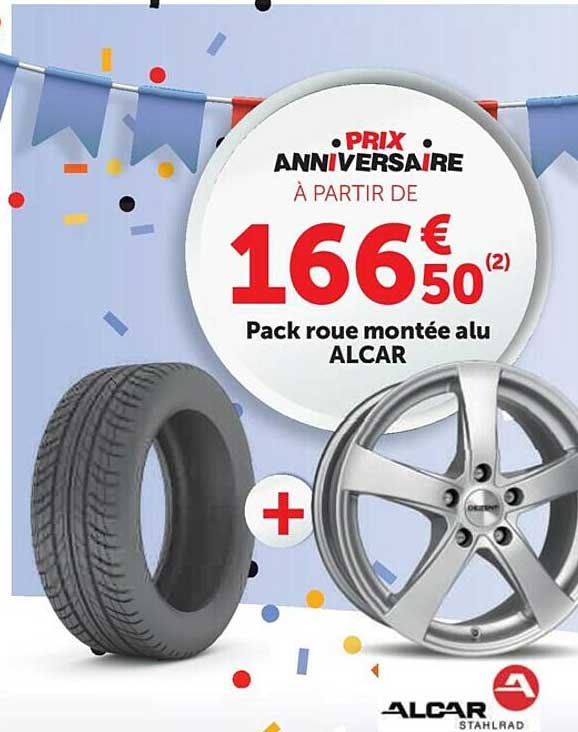 pack roue montée alu alcar