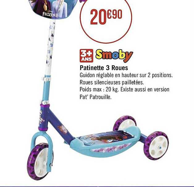 Patinette 3 Roues Smoby