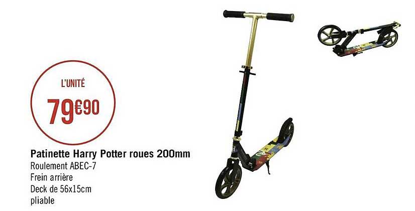 patinette harry potter roues 200mm