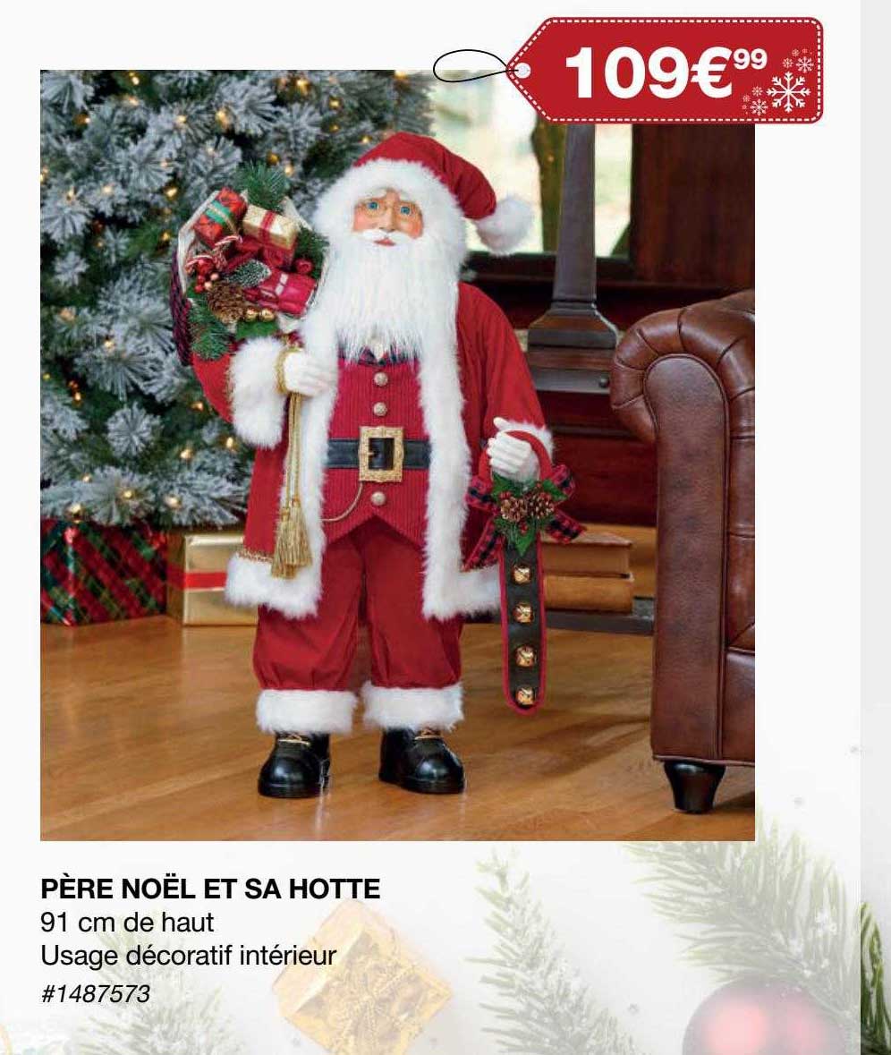 père noël et sa hotte