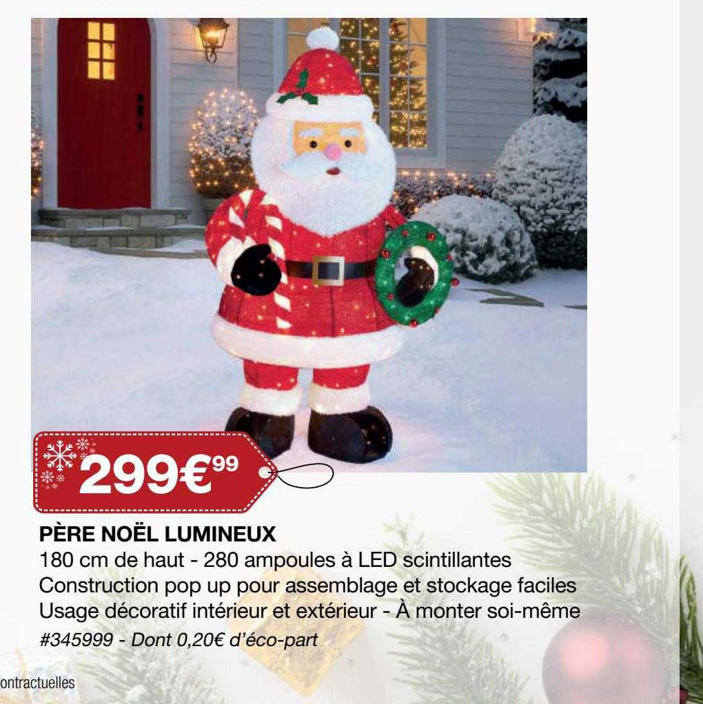 père noël lumineux